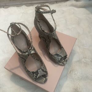 A.D & Daughters snakeskin print heels